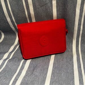 Elegant Red Women's Compact Wallet